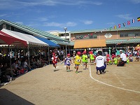 運動会　リレー（年長組）