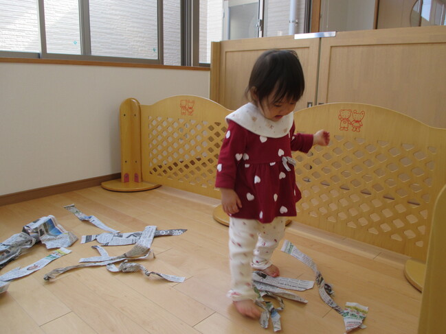 ０・１歳児クラスの様子